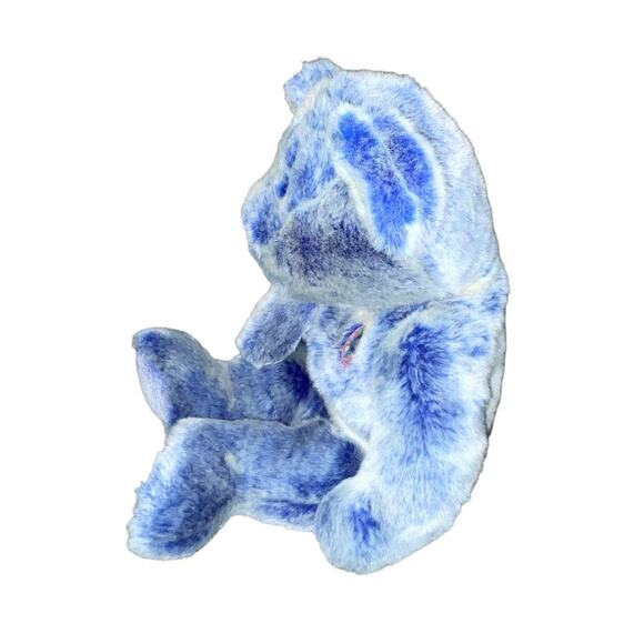 Vintage Ty Beanie Buddies Teddy Bear Plush Periwinkle Stuffed 2001 Nursery Blue - Picture 8 of 13
